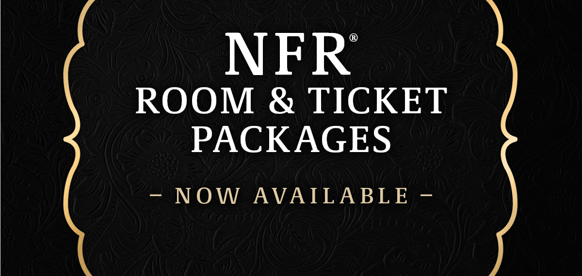 nfr room and ticket packages on black background