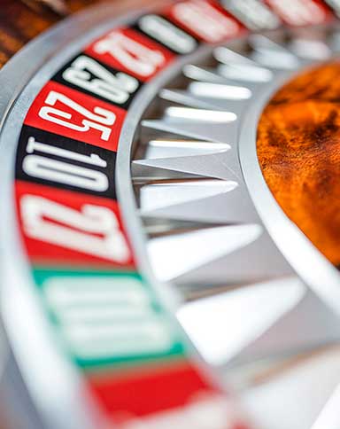 Roulette wheel in action image