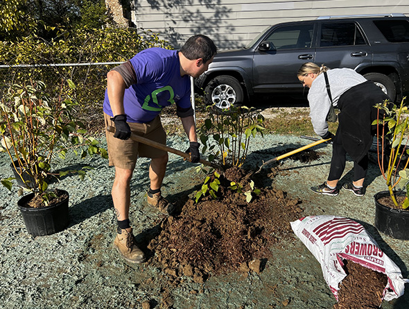 volunteer garden event