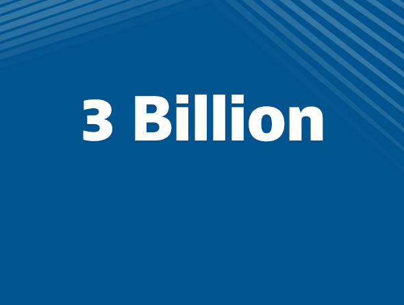 3 billion highlight graphic