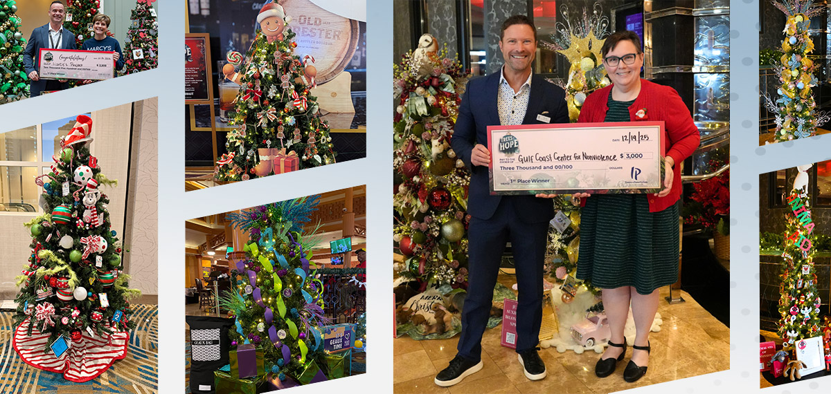 trees of hope collage with awards and trees