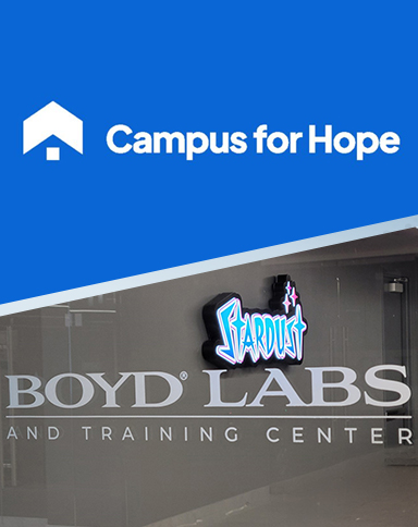 campus for hope and Boyd Labs logo