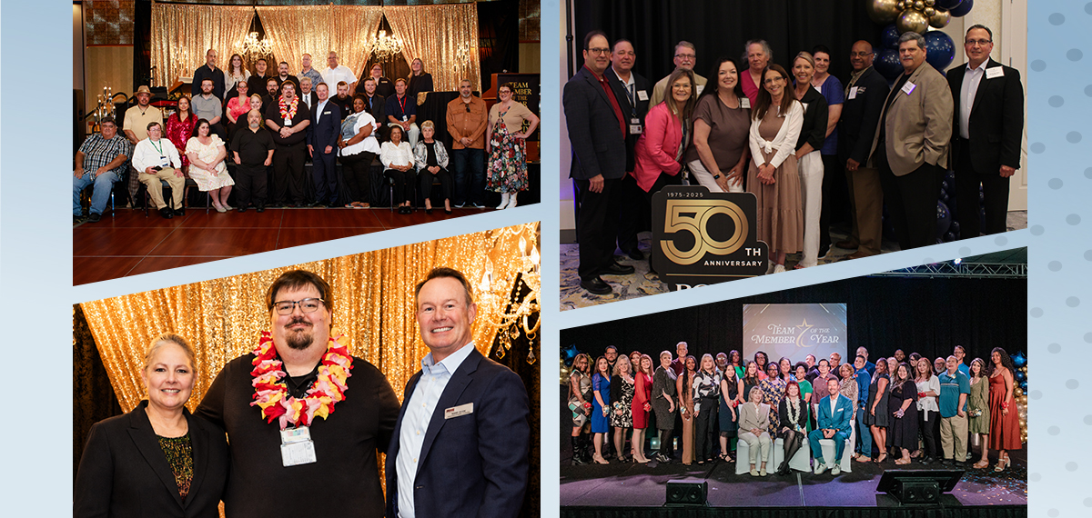 groups of employees at celebration events
