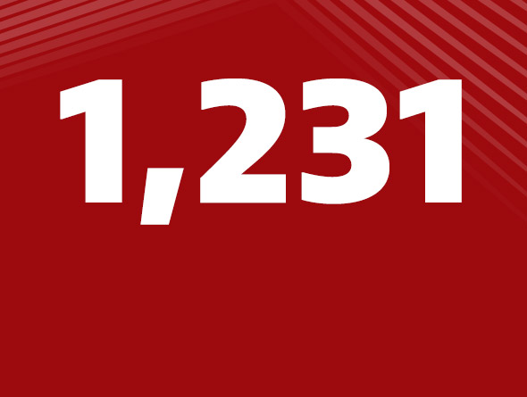1,231 graphic