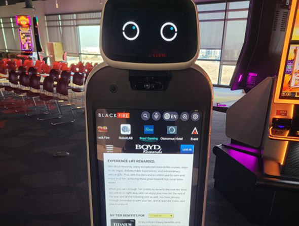 Boyd Rewards Robot at Black Fire