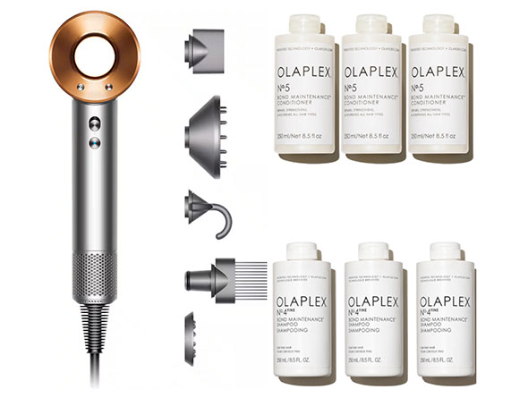 Dyson + Olaplex hair care bundle