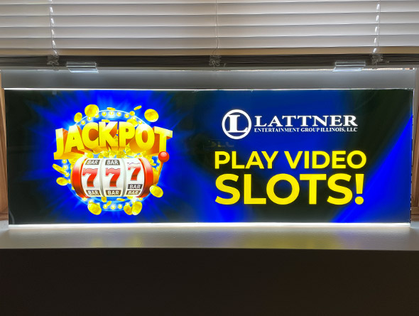 indoor video slots light box for lattner