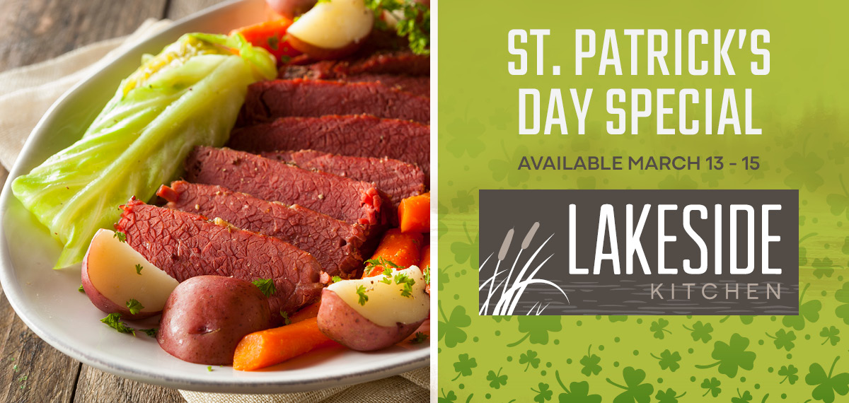 Lakeside Kitchen St. Patrick's Day Special