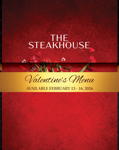 Steakhouse Valentine Menu