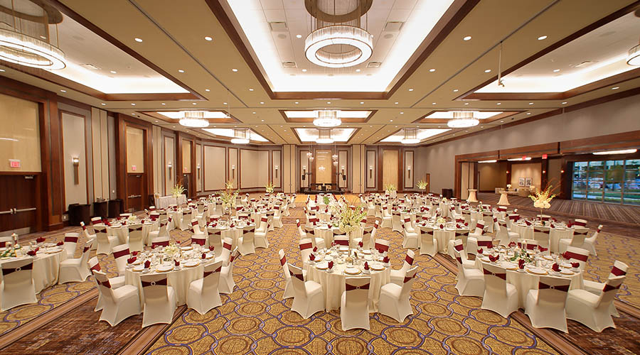 The Fremont Ballroom Table Setup