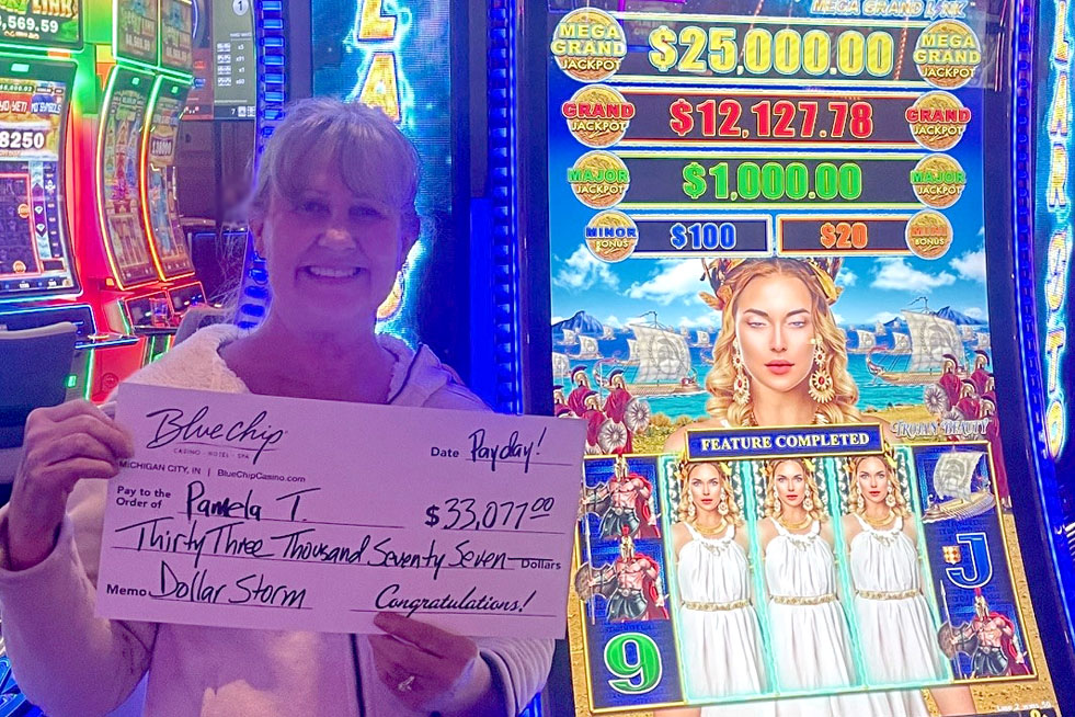 Cash Machine Winner Big Slot Machine Winners | Blue Chip Casino Hotel Spa