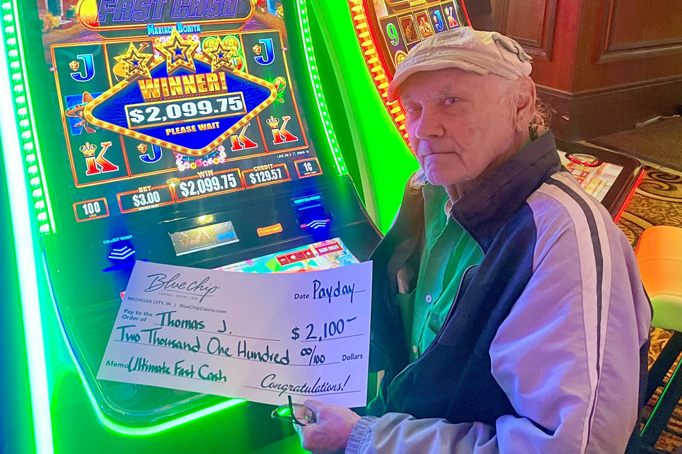 Cash Machine Winner Big Slot Machine Winners | Blue Chip Casino Hotel Spa