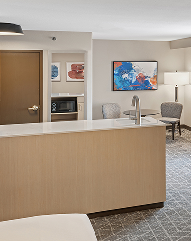 king studio with sitting area at diamond jo casino & hotel