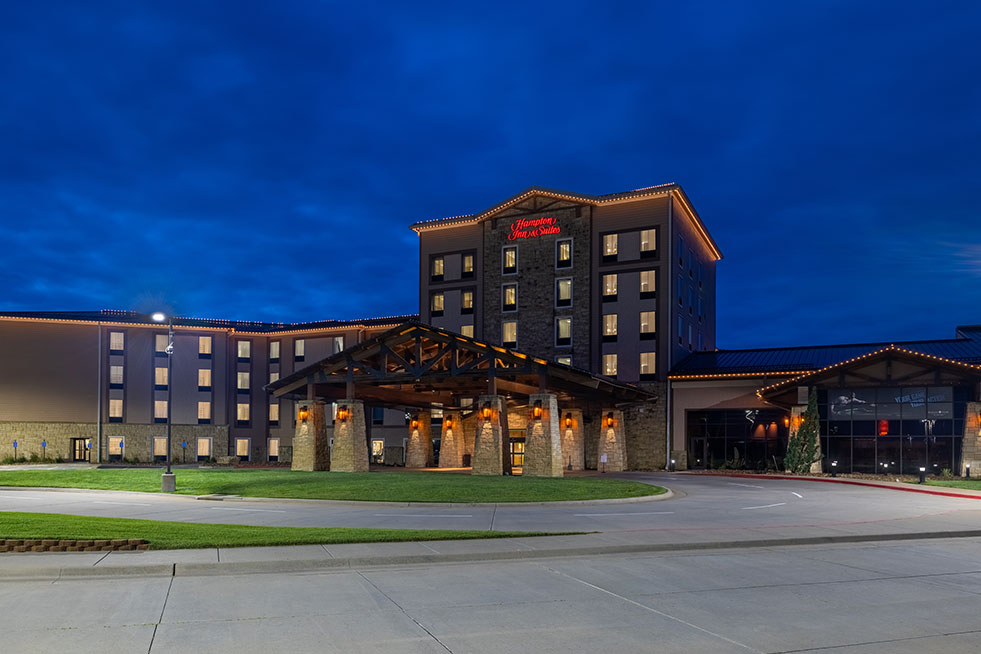 Hampton Inn exterior night