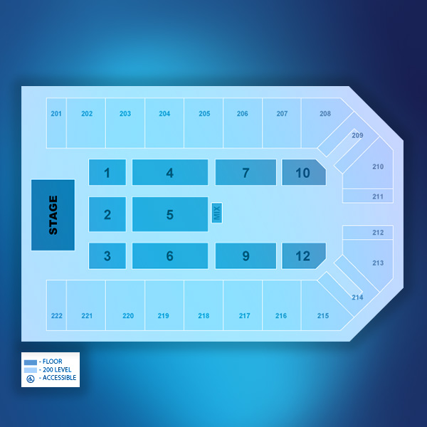 Kansas Star Arena Full House Floor Layout