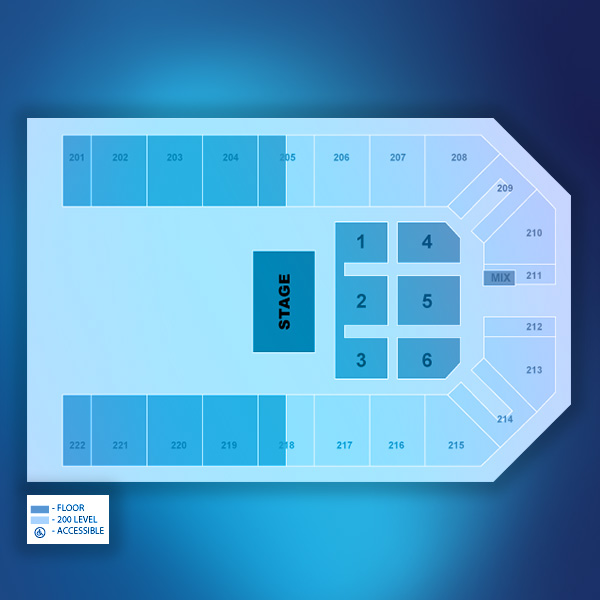 Kansas Star Arena Half House Floor Layout