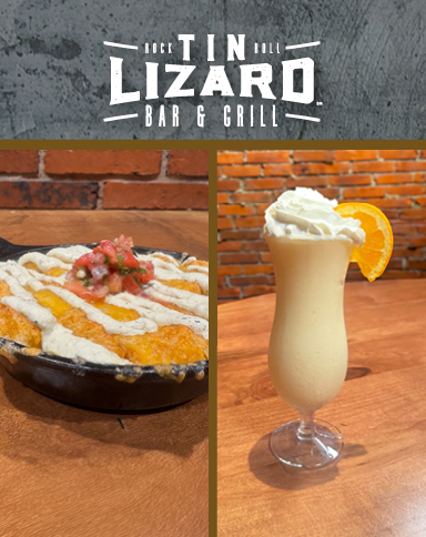 July Drink and Food Special at Tin Lizard