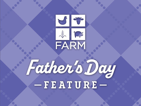 FARM father's day feature with logo