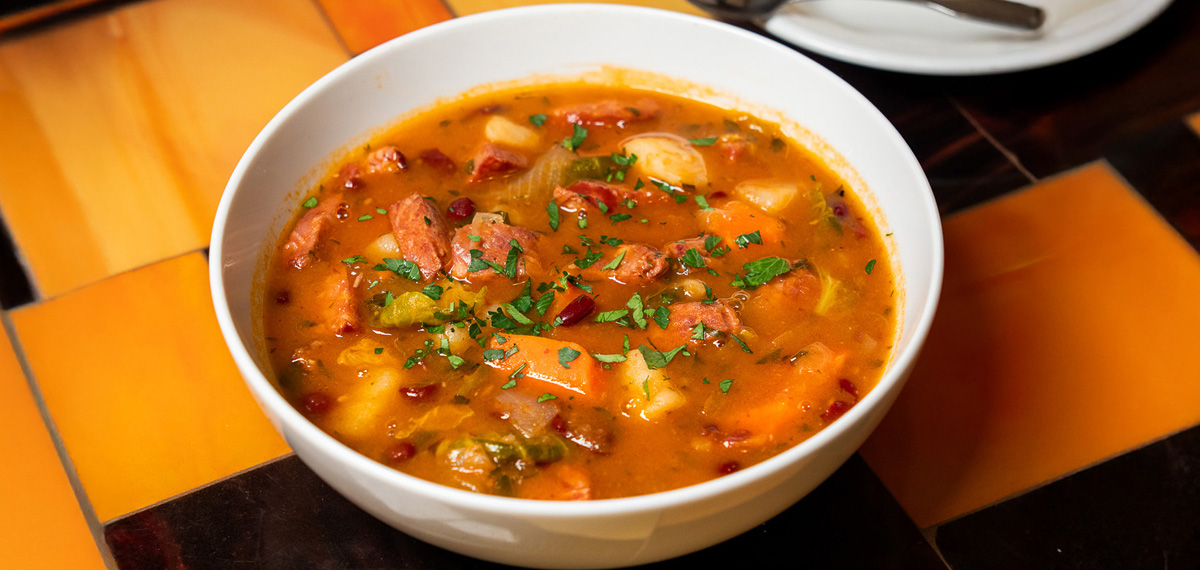 Portuguese Sausage & Cabbage Soup