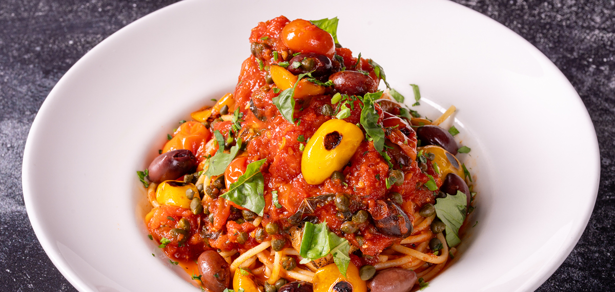 Chicken Spaghetti Puttanesca