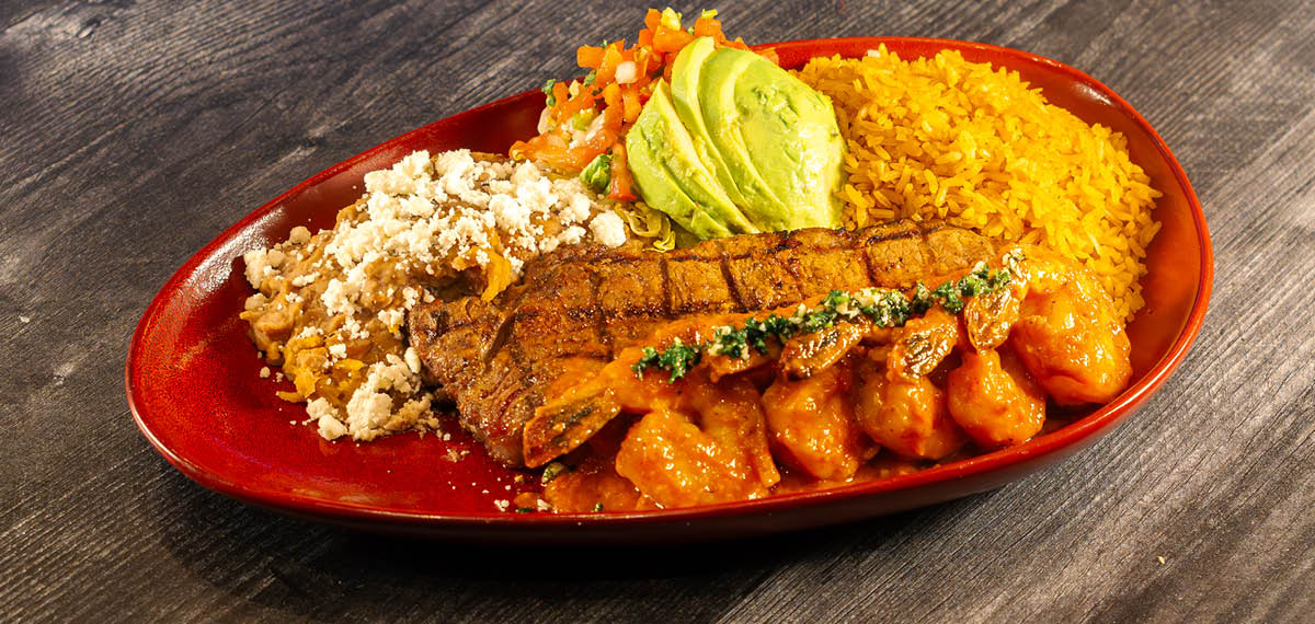 New York Steak and Shrimp Diablo