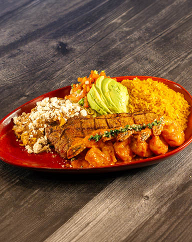 New York Steak and Shrimp Diablo