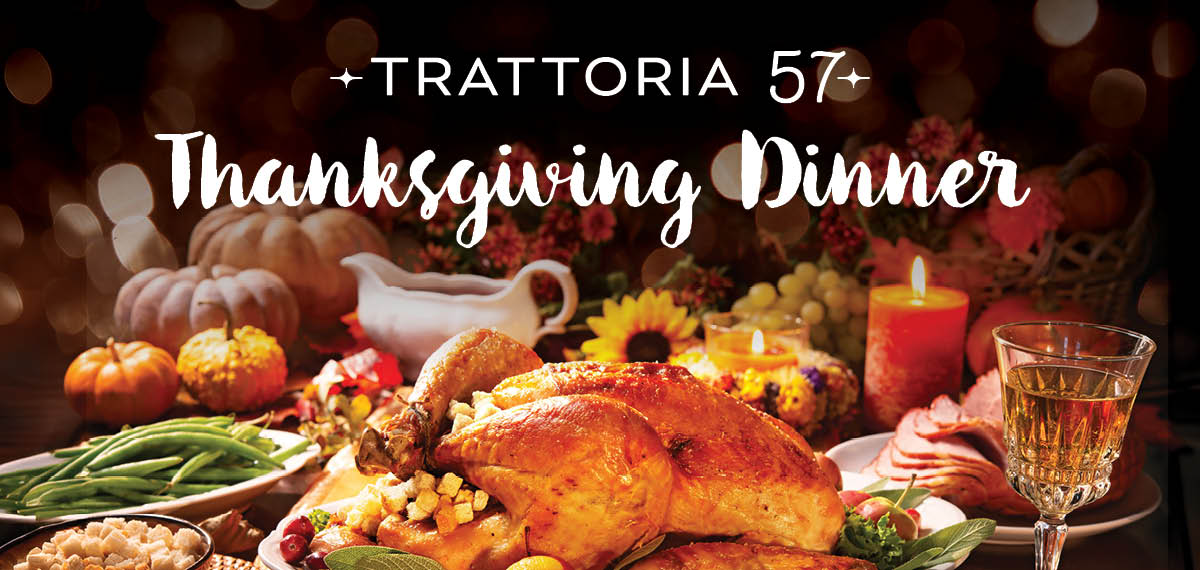 Trattoria Thanksgiving Dinner with turkey and sides