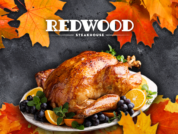 Thanksgiving turkey on a plate image
