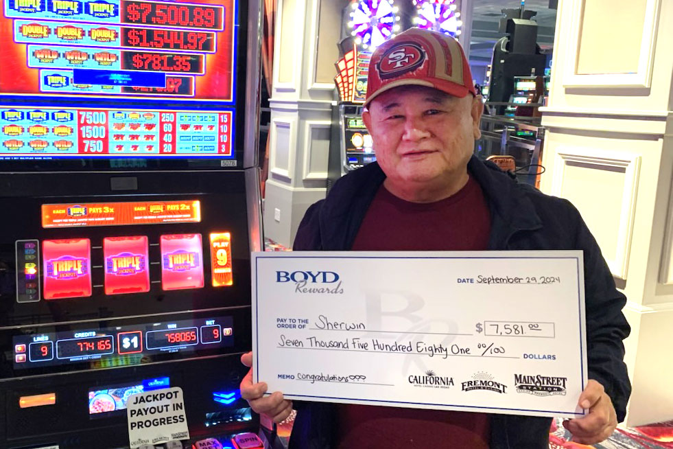 Winner Sherwin H. - $7,581