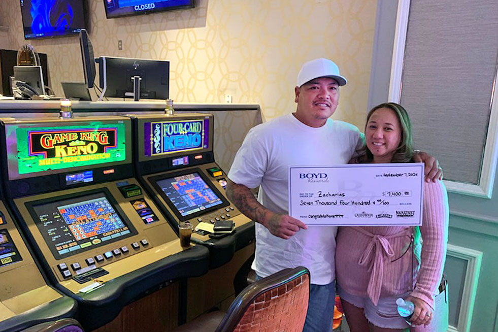 Winner Zacharias D. - $7,400