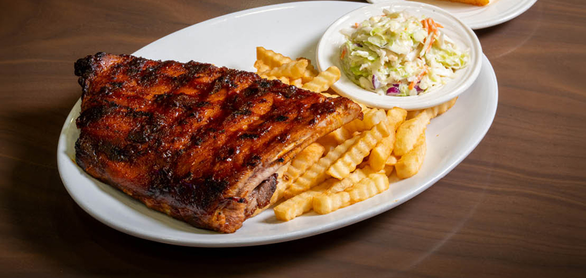 Victory's Cafe Half Rack of Pork Ribs