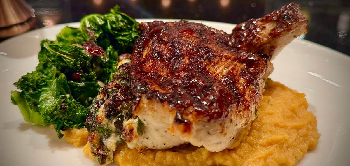 Carve Harvest BBQ Stuffed Chicken