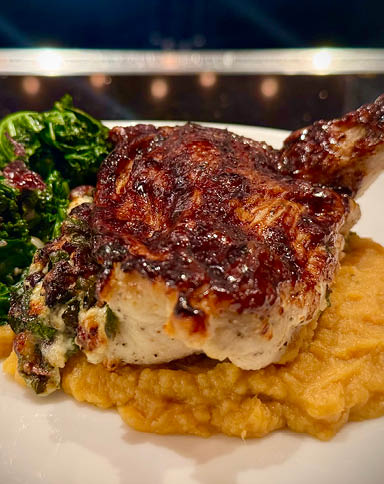 Carve Harvest BBQ Stuffed Chicken