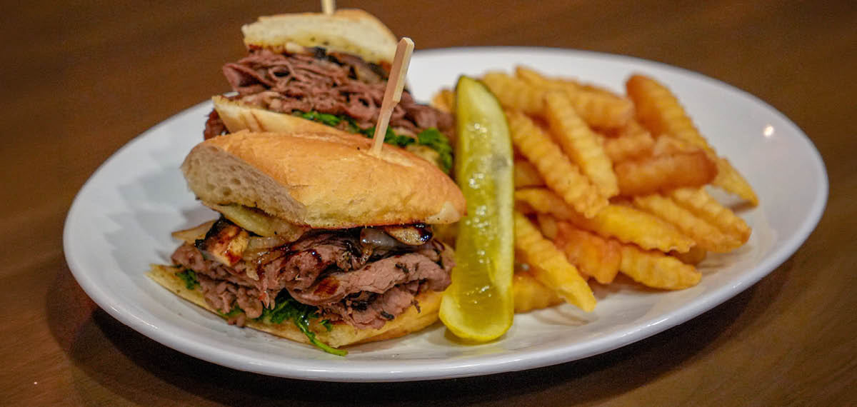 Prime Rib Sandwich with Fries