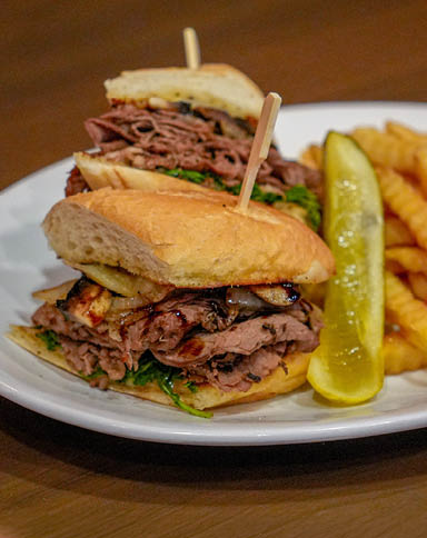 Prime Rib Sandwich with Fries