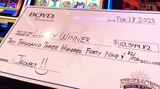 Lucky Winner $10,349