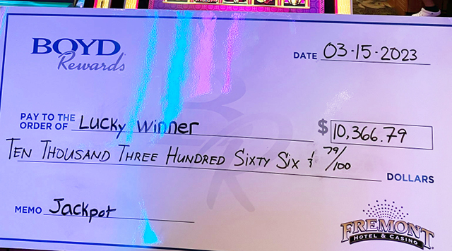 Lucky Winner $10,366