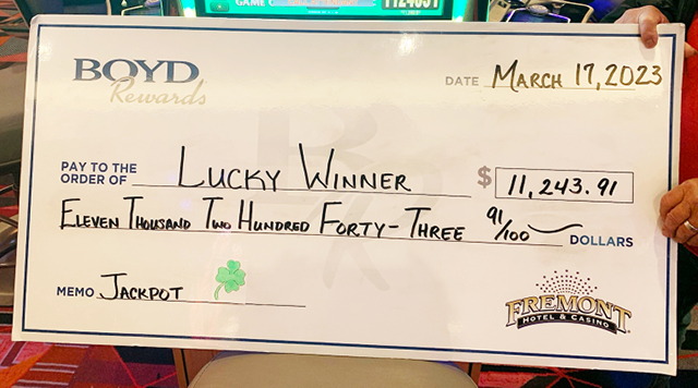 Lucky Winner $11,243