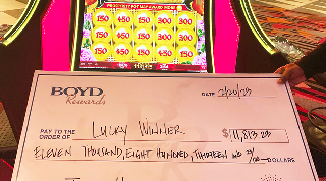 Lucky Winner $11,813