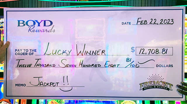 Lucky Winner $12,708