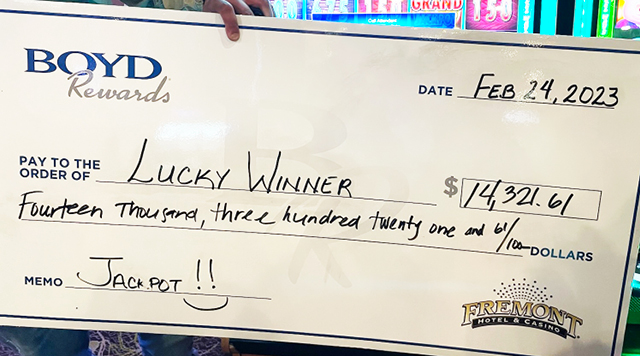 Lucky Winner $14,321