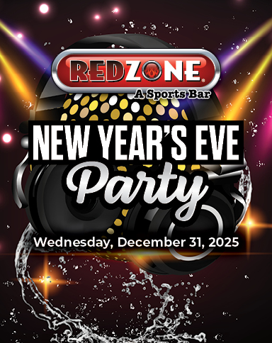 Redzone New Year's Eve Party. Wednesday, December 31, 2025.