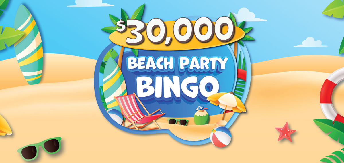 30k Beach Party Bingo