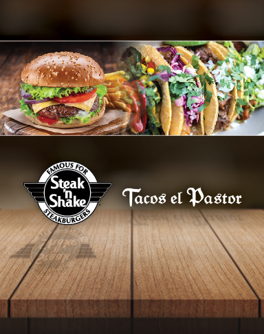 Tacos el Pastor. Steak 'n Shake