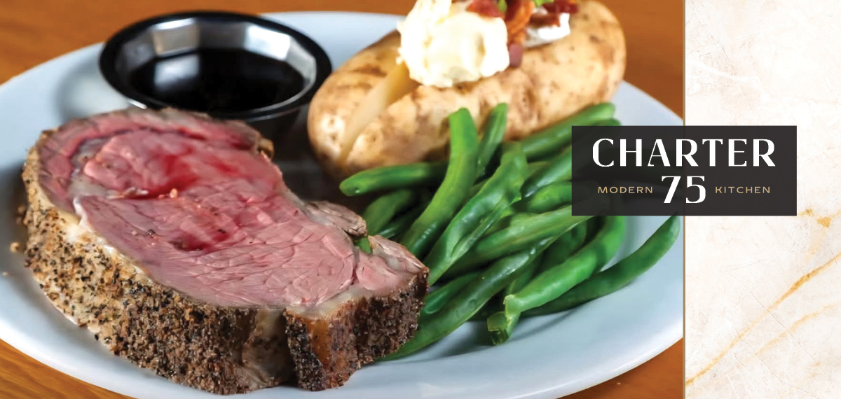 Charter 75 Prime Rib Special