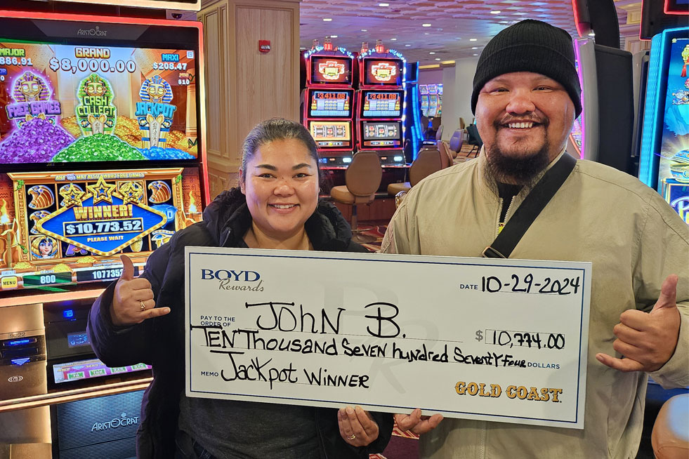 Jackpot Winner John B. $10,774