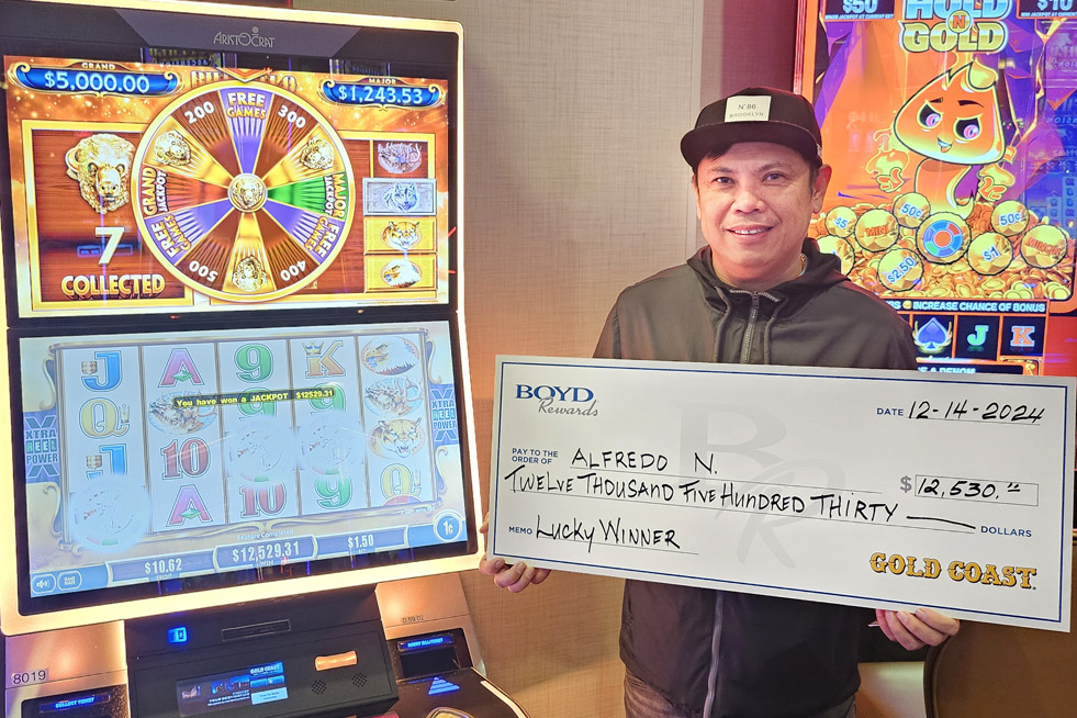 Jackpot Winner Alfredo N. $12,530