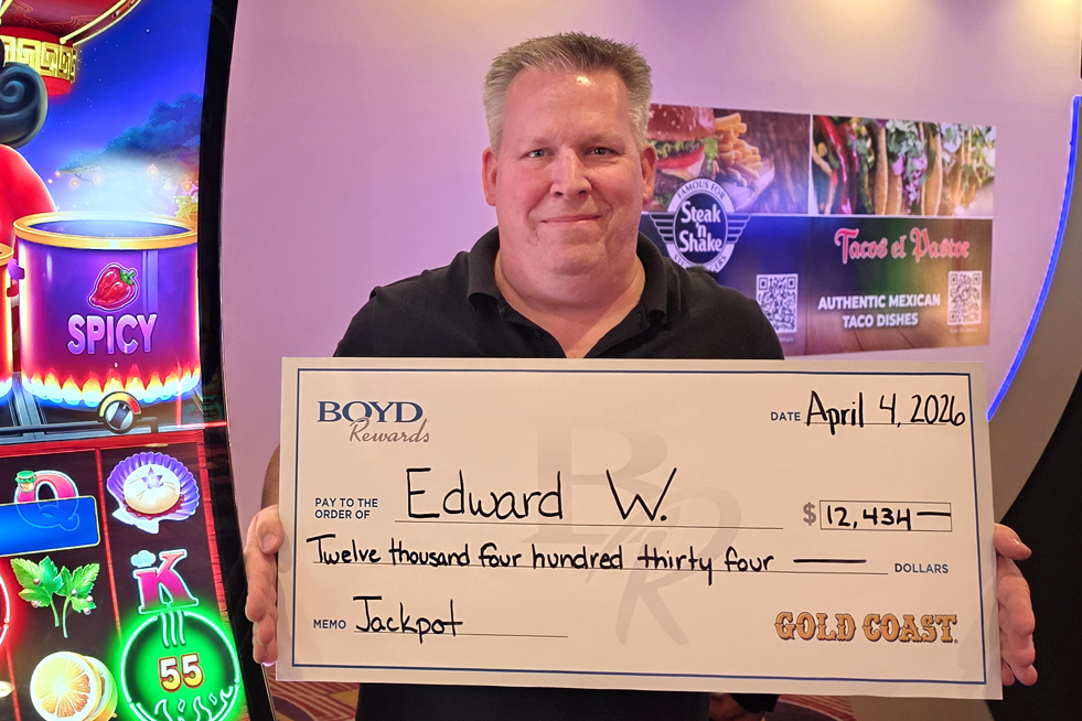 Jackpot Winner Edward W. $12,434