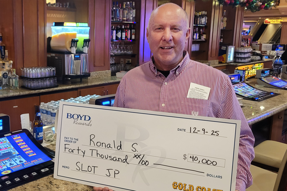 Jackpot Winner Ronald S. $40,000