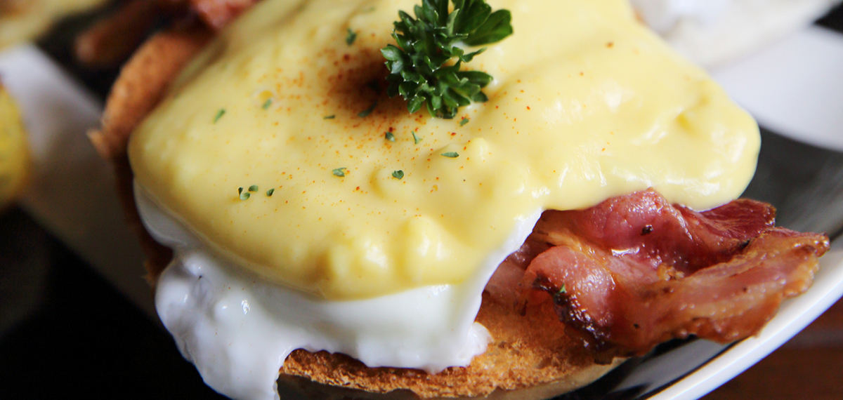 Pork Belly Eggs Benedict